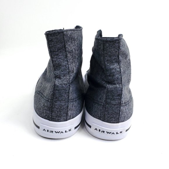 Airwalk Shoes Womens High Top Sneakers Size 8.5 Gray White Skater Casual EU 40.5 - Picture 9 of 10